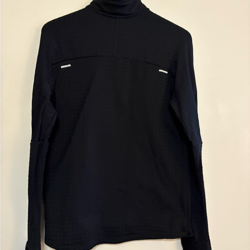 Nike Running 1/4 Zip Black Patterned Pullover Mens Size Medium Athletic Fit - Picture 2 of 8